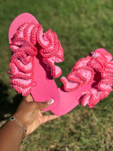 Load image into Gallery viewer, Ruffled Crochet Flip Flops
